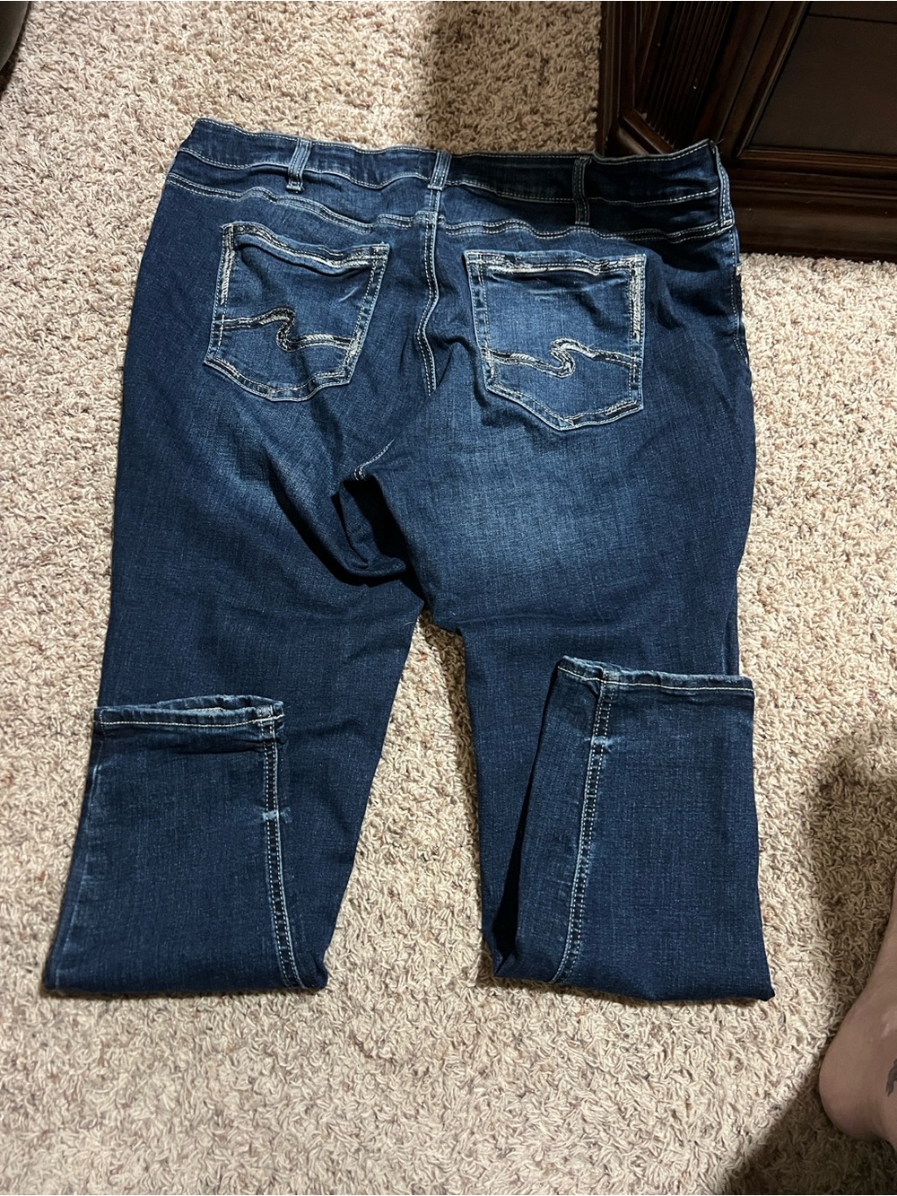 Silver Jeans Dark Indigo Elyse Skinny Jeans